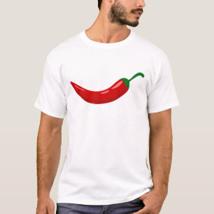 Paprika av röd hett t shirt