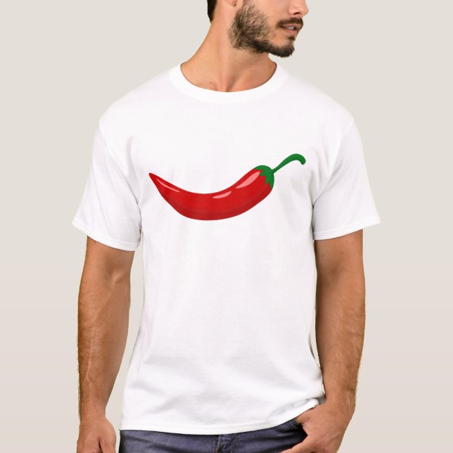 Paprika av röd hett t shirt (Framsida)