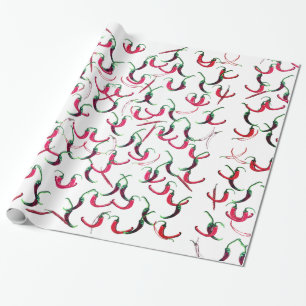 Paprika av röd och grönt hett presentpapper