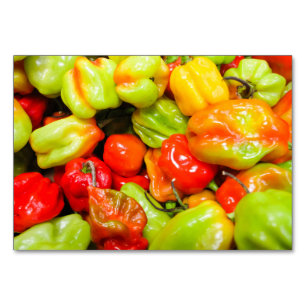 Paprika av skotsk Bonnet Bordsnummer