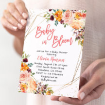 Paprika Blommigt Baby i Bloom Baby Shower