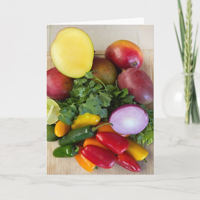 Paprika, Cilantro, Onioner Tack Kort (Framsida)