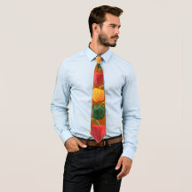 Paprika Garden Vegetables Tie