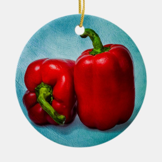 Paprika Julgransprydnad Keramik (Framsidan)