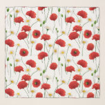 Paprika och daisy sjal<br><div class="desc">"Poppies and daisys" är en sömlös vektor mönster som tillverkas i Illustrator.</div>