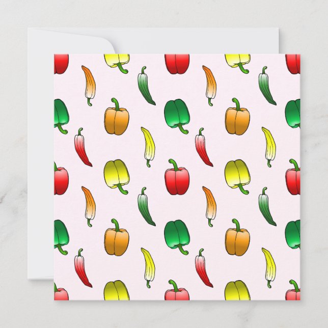 Paprika och långpaprika kort (Framsida)