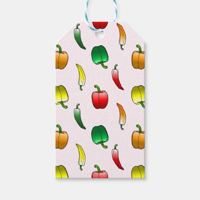 Paprika och långpaprika presentetikett (Framsidan)