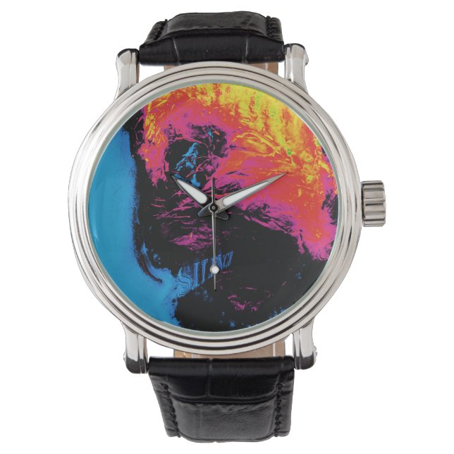 Paprika och plast, silvrade armbandsur (Framsida)