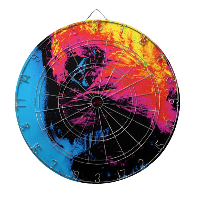 Paprika och plast, silvrade darttavla (Framsidan)