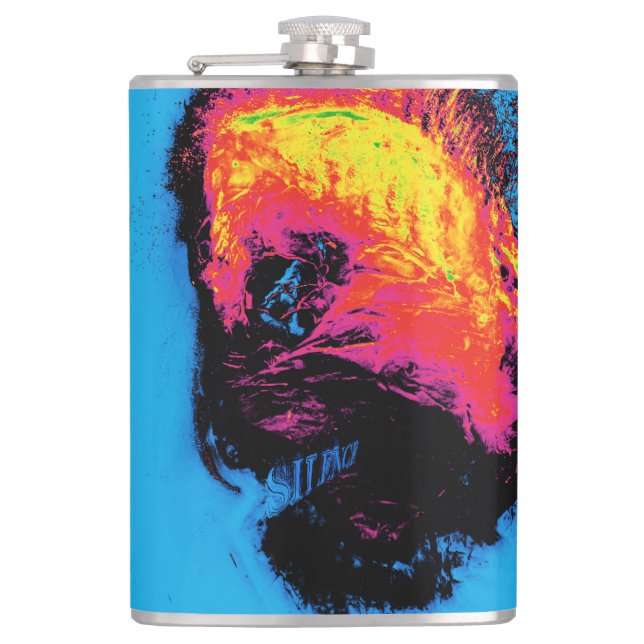 Paprika och plast, silvrade fickplunta (Framsidan)