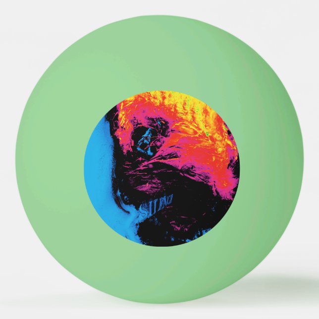 Paprika och plast, silvrade pingisboll (Framsidan)