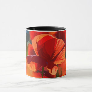 Paprika - oljemålning mugg