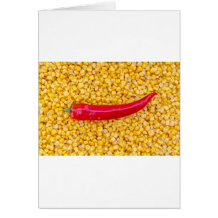 Paprika på maj hälsningskort