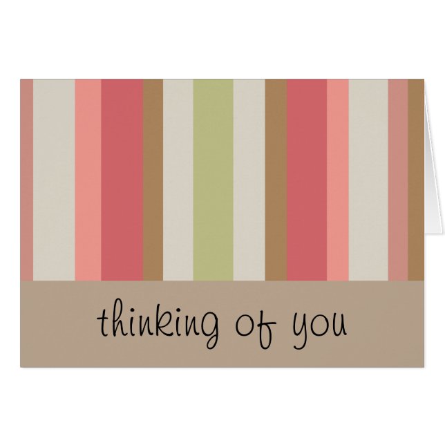 Paprika Rand Mönster Hälsningskort (Framsidan Horizontal)