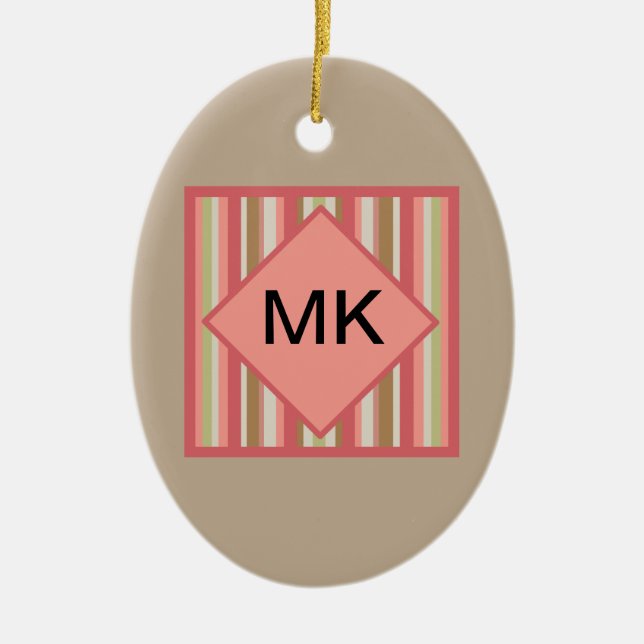 Paprika Rand Mönster Julgransprydnad Keramik (Framsidan)