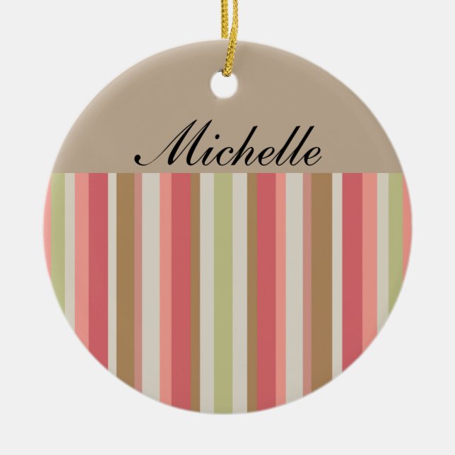 Paprika Rand Mönster Julgransprydnad Keramik (Framsidan)