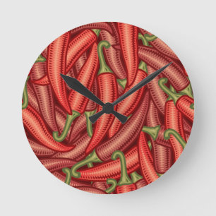 Paprika Rund Klocka