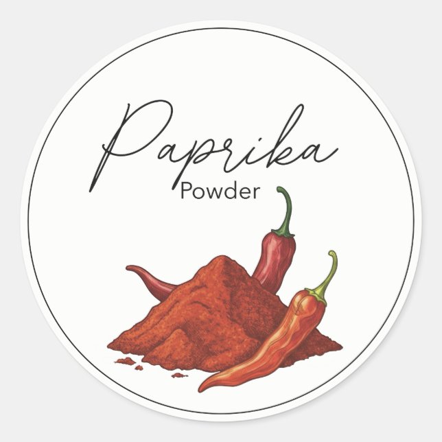 Paprika Runt Klistermärke (Framsida)