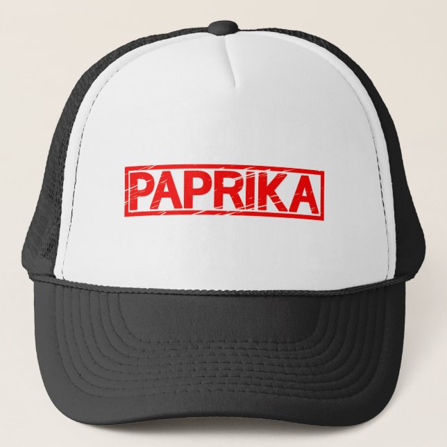 Paprikafrimärke Truckerkeps (Framsida)