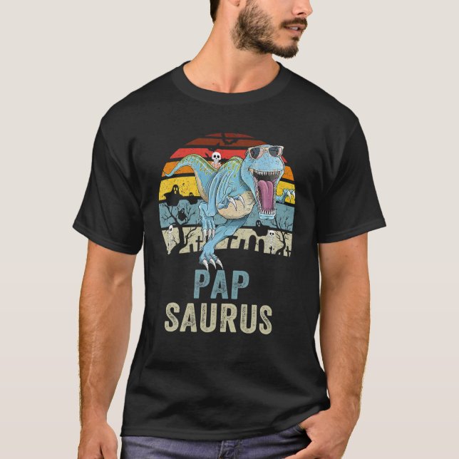 Papsaurus t Rex Dinosaur Pop Saurus Family Shirt (Framsida)