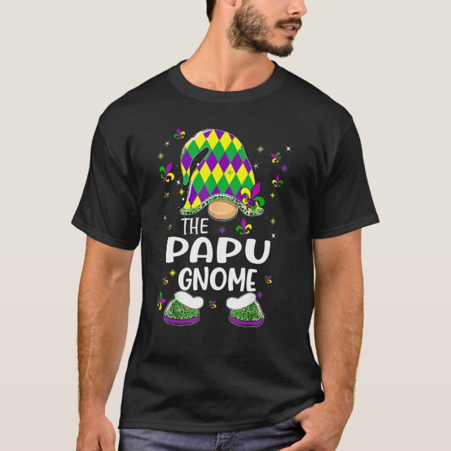 Papu Gnome Mardi Gras Festival Parad T Shirt (Framsida)