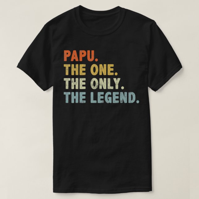 Papu One OnlyFunny Fars dag för Grandpa Pap T Shirt (Design framsida)