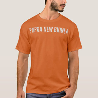 Papua New Guinea Distressed Graphic T Shirt