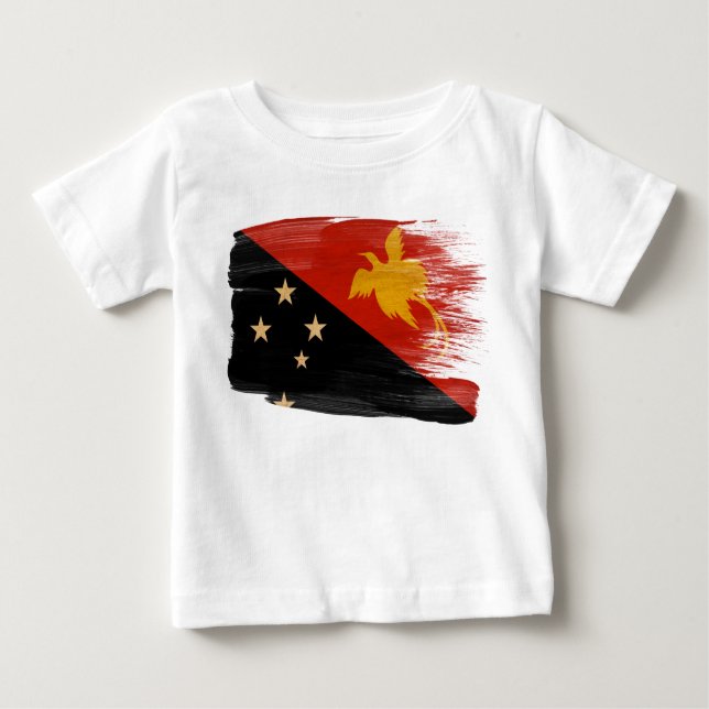 Papua-new Guinea flagga T Shirt (Framsida)