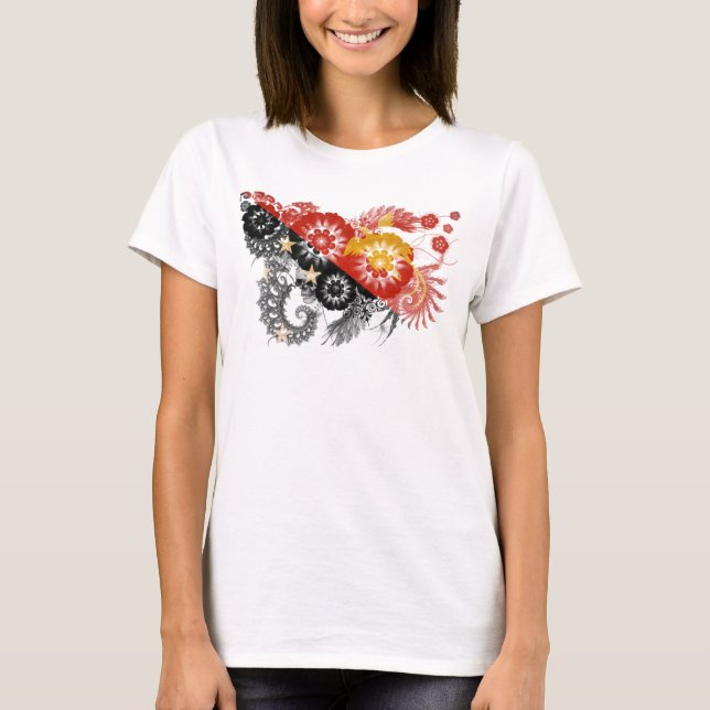 Papua-new Guinea flagga Tee Shirt (Framsida)