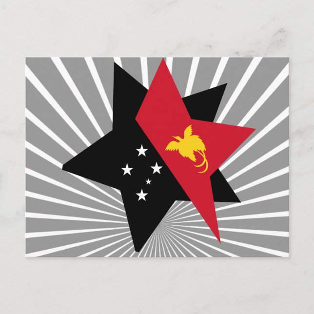 Papua+New+Guinea Star Vykort (Framsida)