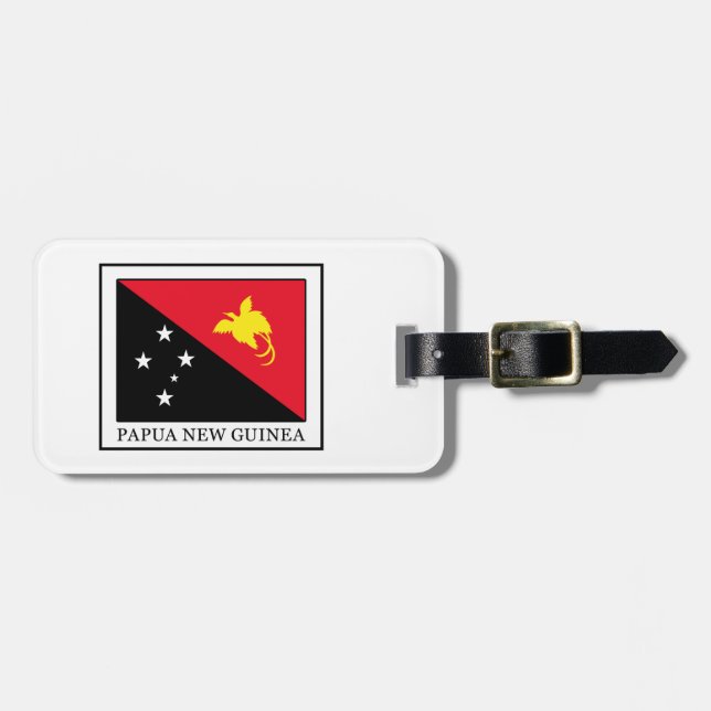 Papua Nya Guinea Bagagebricka (Horisontell Framsida)