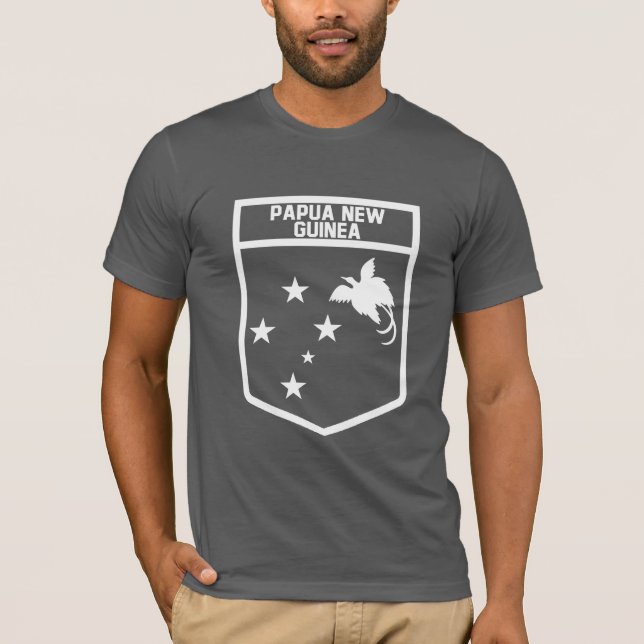 Papua Nya Guinea Emblem Tee Shirt (Framsida)