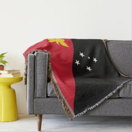 Papua Nya Guinea flagga Filt