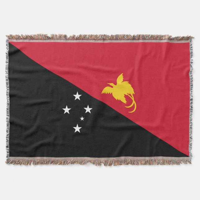 Papua Nya Guinea flagga Filt (Framsidan)