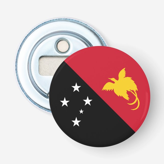 Papua Nya Guinea flagga Flasköppnare (Framsidan)