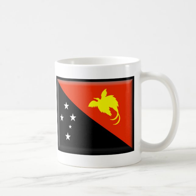 Papua Nya Guinea flagga Kaffemugg (Höger)