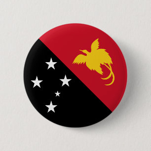 Papua Nya Guinea Flagga Knapp
