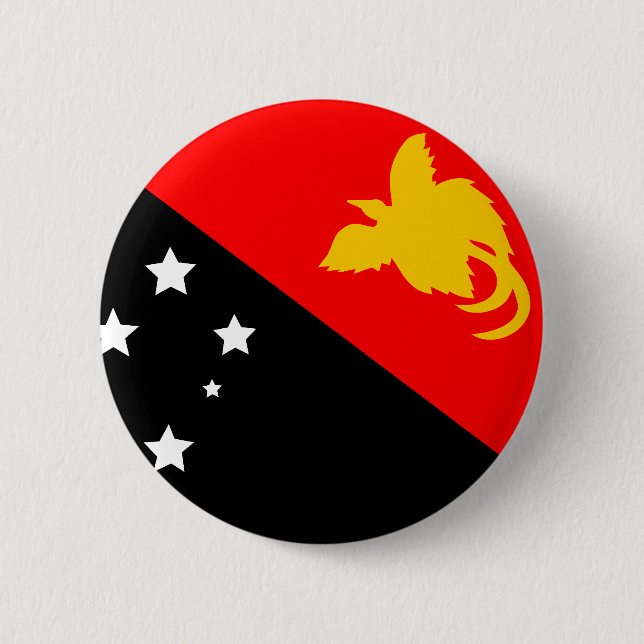 Papua Nya Guinea flagga Knapp (Framsida)