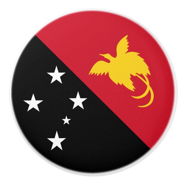 Papua Nya Guinea Flagga Knopp (Framsidan)