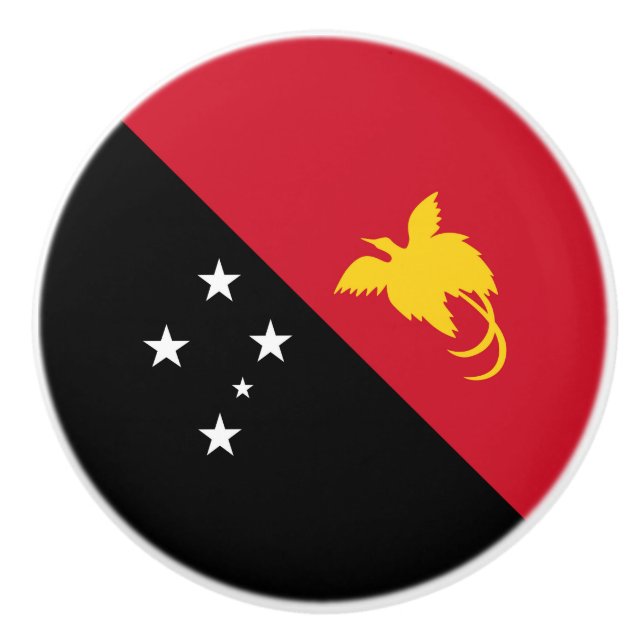 Papua Nya Guinea flagga Knopp (Framsidan)