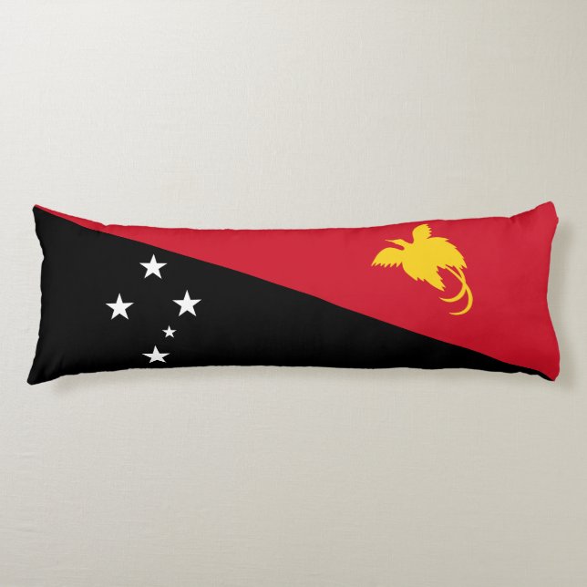 Papua Nya Guinea Flagga Kroppskudde (Framsidan)