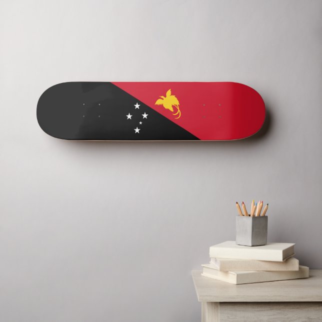 Papua Nya Guinea flagga Mini Skateboard Bräda 18,5 Cm (Väggkonst (Horz))