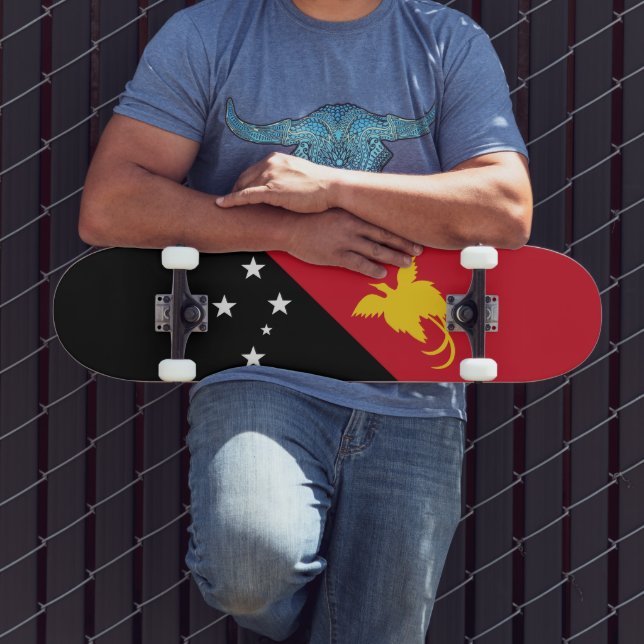 Papua Nya Guinea Flagga Mini Skateboard Bräda 18,5 Cm (Utomhus 3)