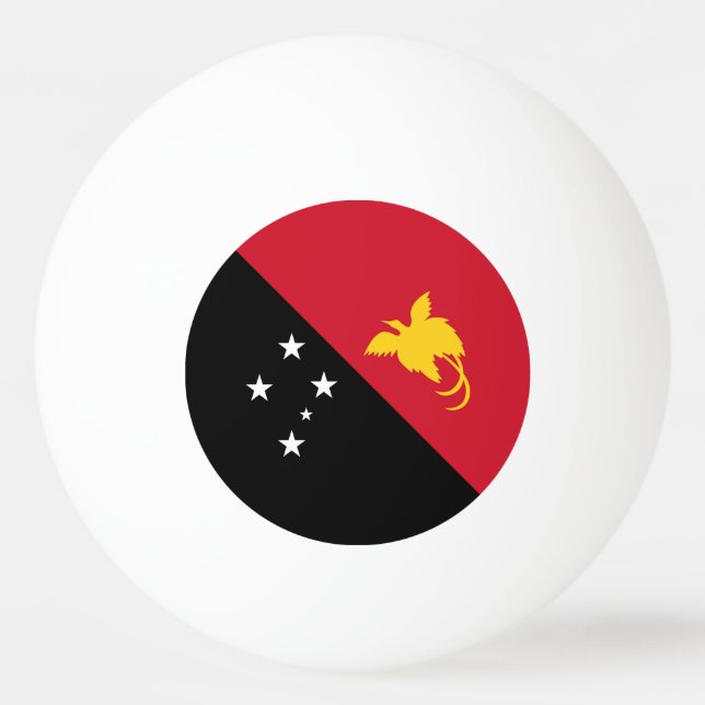 Papua Nya Guinea flagga Pingisboll (Framsidan)