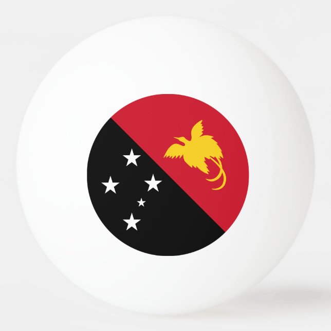 Papua Nya Guinea Flagga Pingisboll (Framsidan)