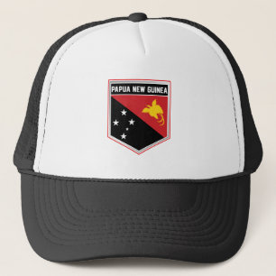 Papua Nya Guinea Flagga Shield Keps