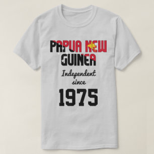 Papua Nya Guinea Flagga Självständighet Firande T Shirt