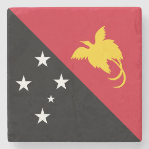 Papua Nya Guinea Flagga Stenunderlägg