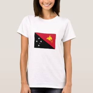 Papua Nya Guinea Flagga T Shirt