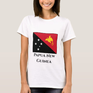 Papua Nya Guinea Flagga T Shirt